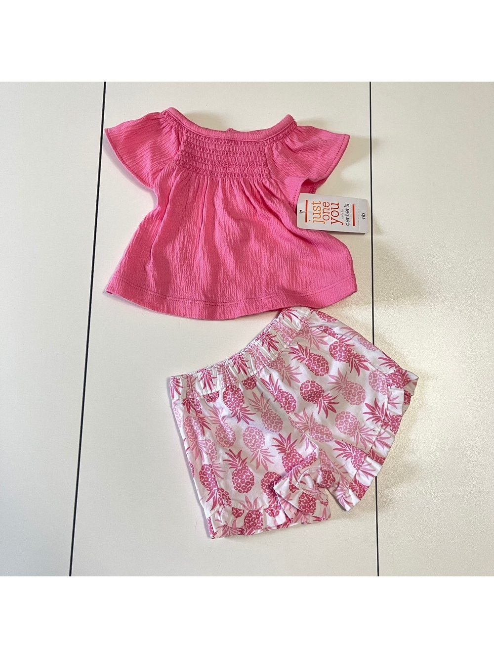 Just One You Carters Infant Baby Girl's Size Newborn Summer Outfit